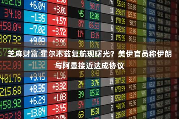 芝麻财富 霍尔木兹复航现曙光？美伊官员称伊朗与阿曼接近达成协议